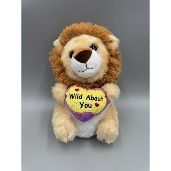 Walgreens Plush Lion W/Heart Wild About You 10” Stuffed Animal Toy - Picture 1 of 7